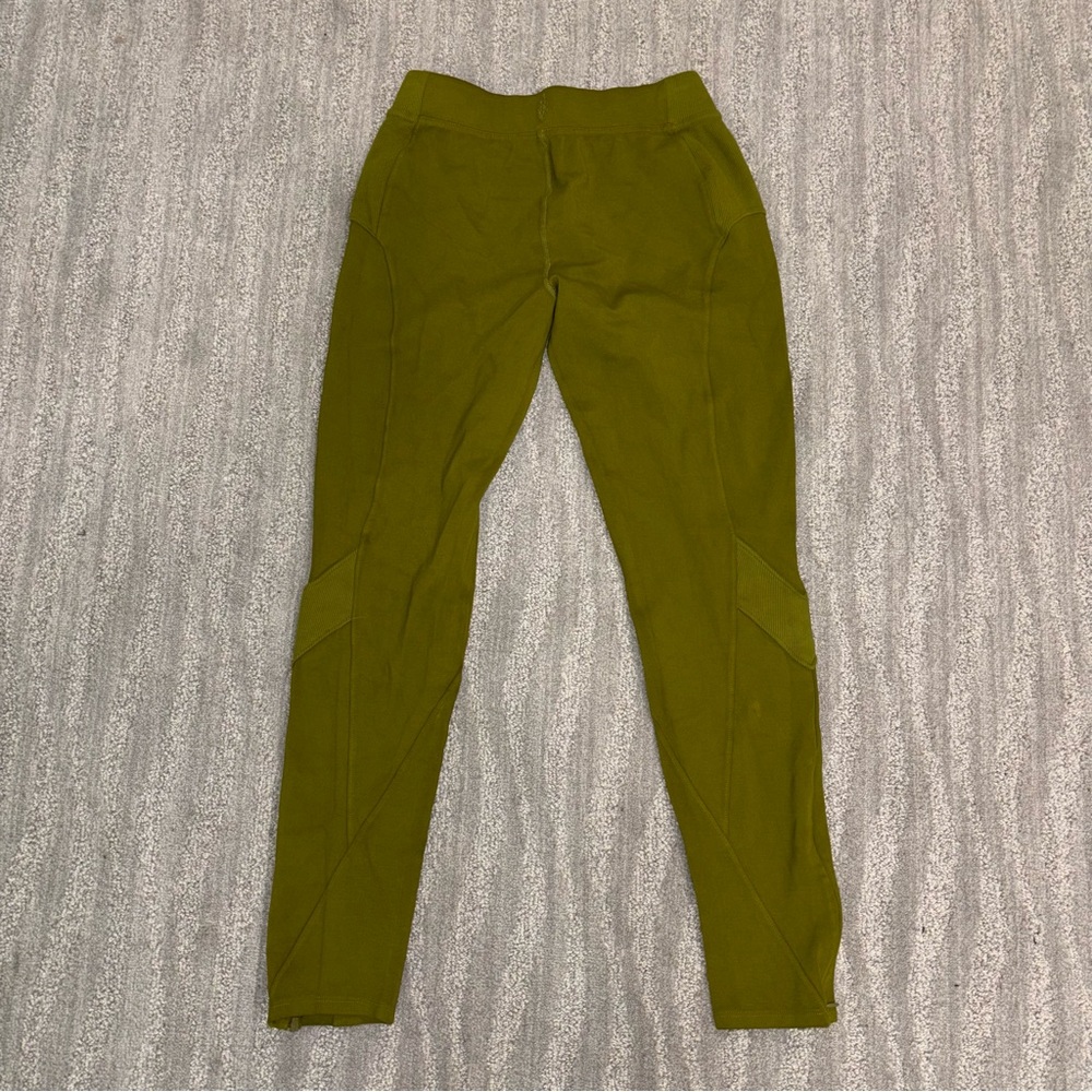FP Movement Dusted Military Green Side Zip Leggings Logo Boho Women’s Sz XS